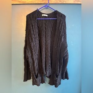 Black Knitted Cardigan
